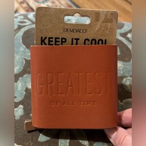 DEMDACO Tan Leather Can Holder - Greatest of All Time